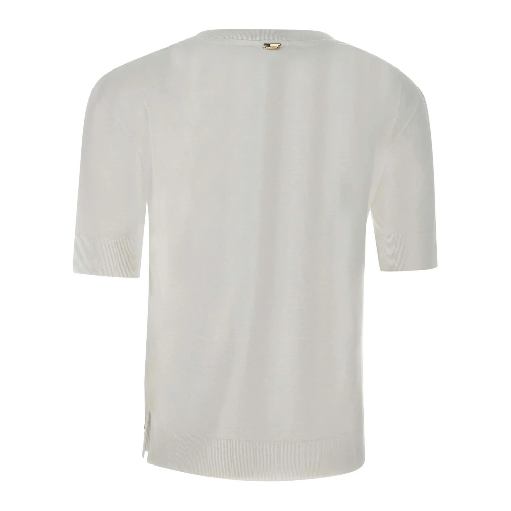 Herno Witte Trui met Korte Mouwen White Dames