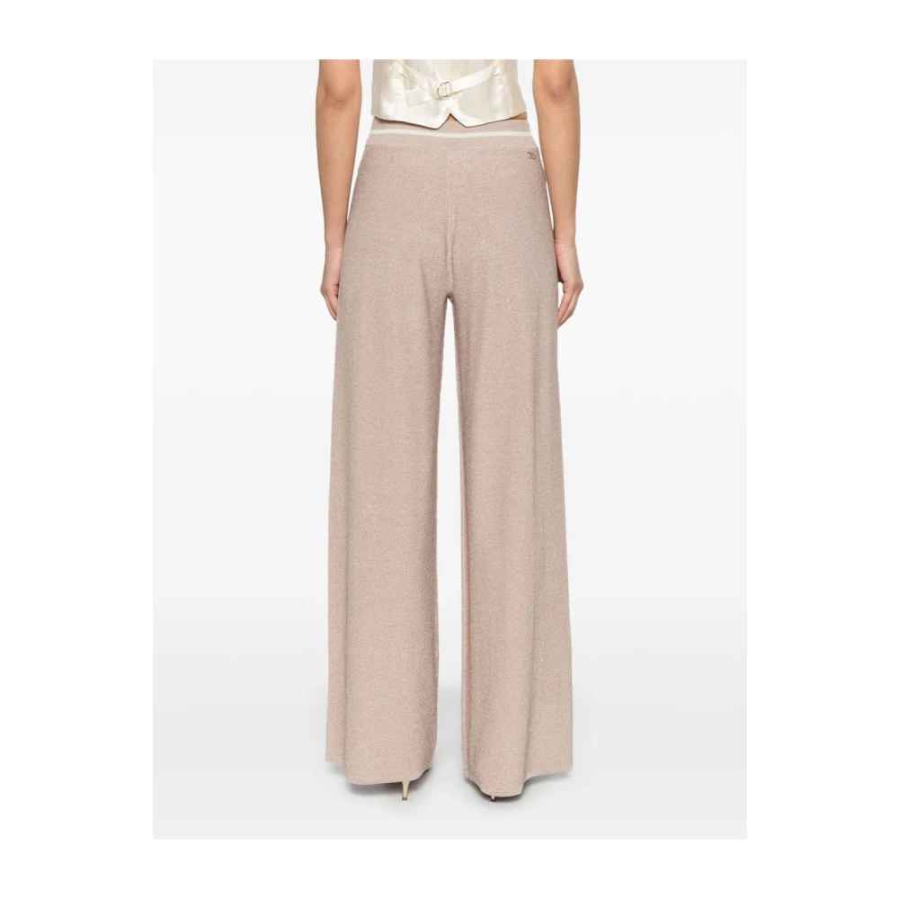 Liu Jo Elastische taille broek met streepdetail Gray Dames