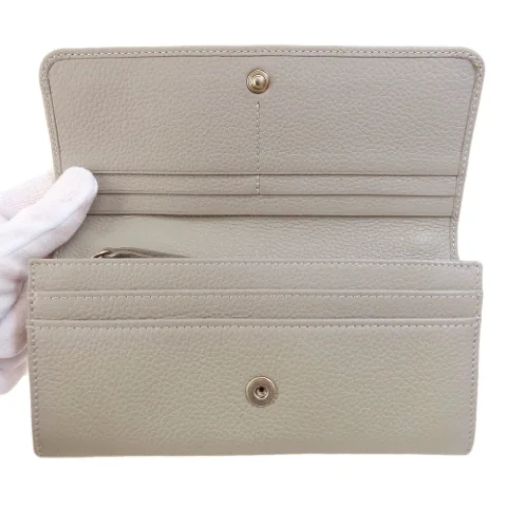 Jimmy Choo Pre-owned Leather wallets Gray Dames