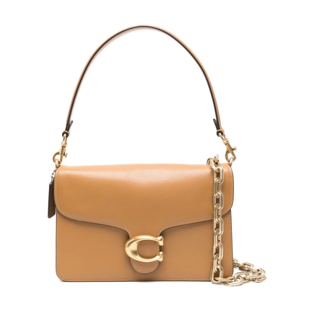 Coach Beige Schoudertas met Overslag Beige Dames