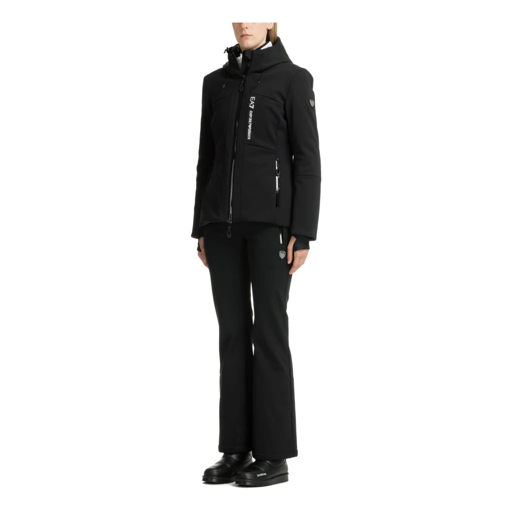Emporio Armani EA7 7-Delig Ski Suit met Capuchon Black Dames