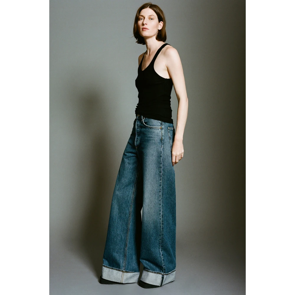 Agolde Flared Dame Jeans Blue Dames