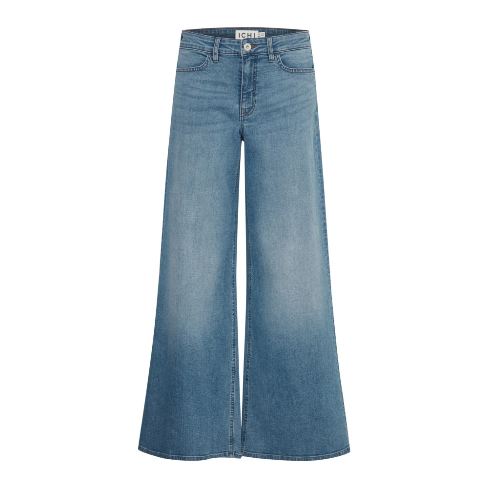 Ichi Women's Blue Wide Light Jeans - Wide Jeans - W31 L32 - Jeans