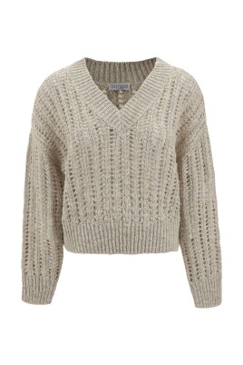 pull-beige-col-en-v-en-tricot