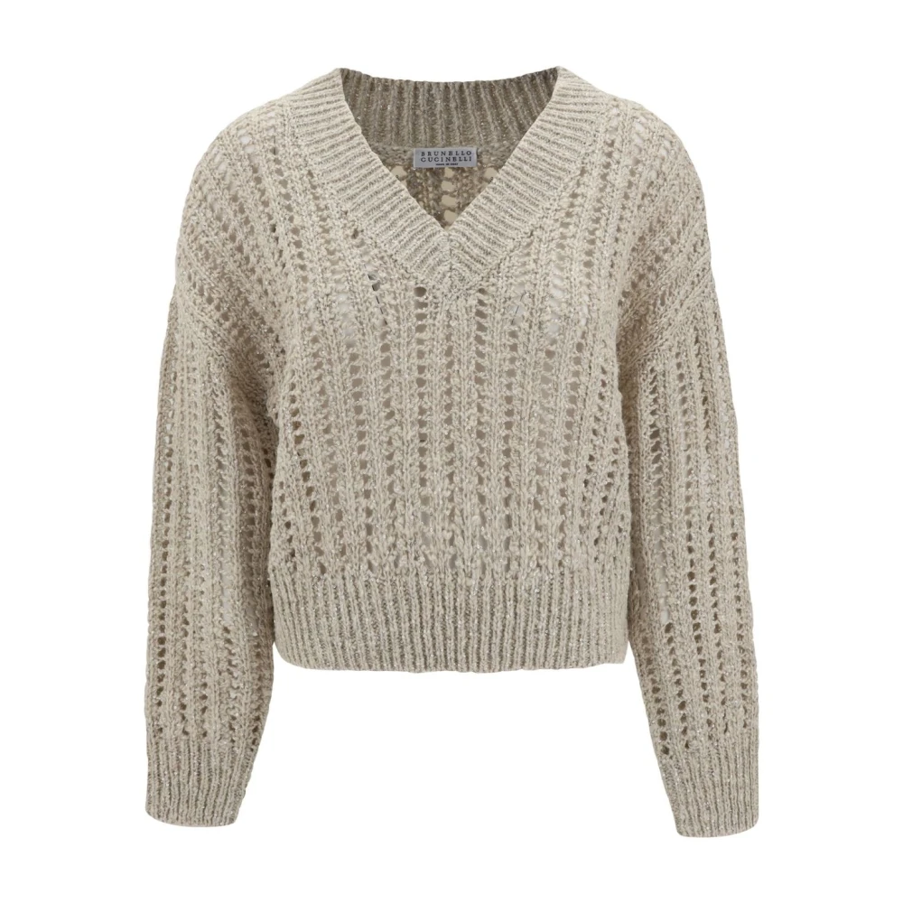 Knitwear > V-neck Knitwear - - Brunello Cucinelli - Modalova