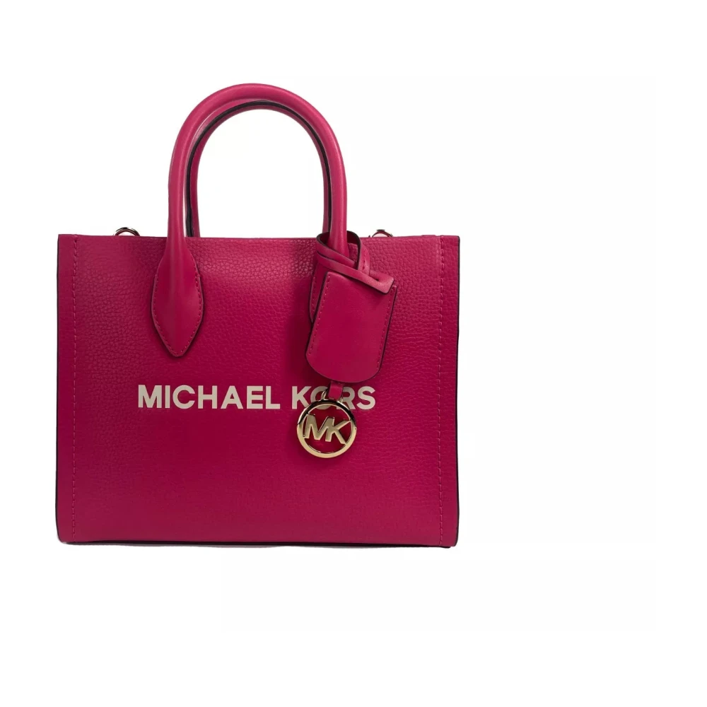 Michael Kors Mirella Small Top Zip Shopper Tas Red Dames