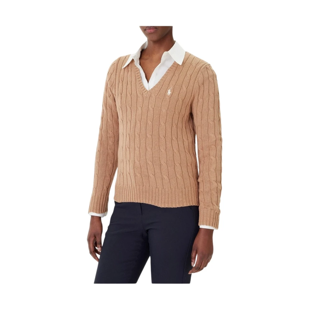 Polo Ralph Lauren Donna Beige Maglie, Xs, New,