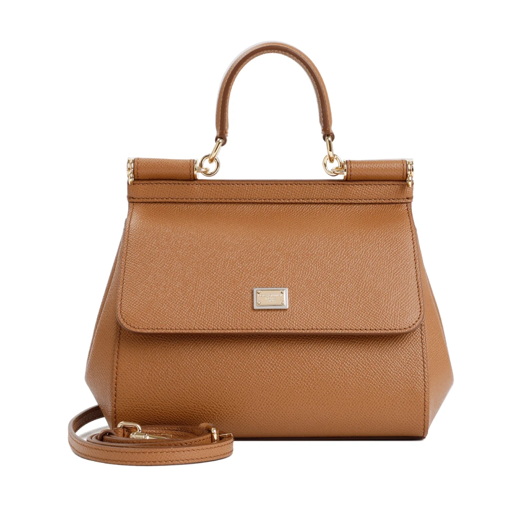 Dolce & Gabbana Neutrale Handtas Statement Stuk Brown Dames