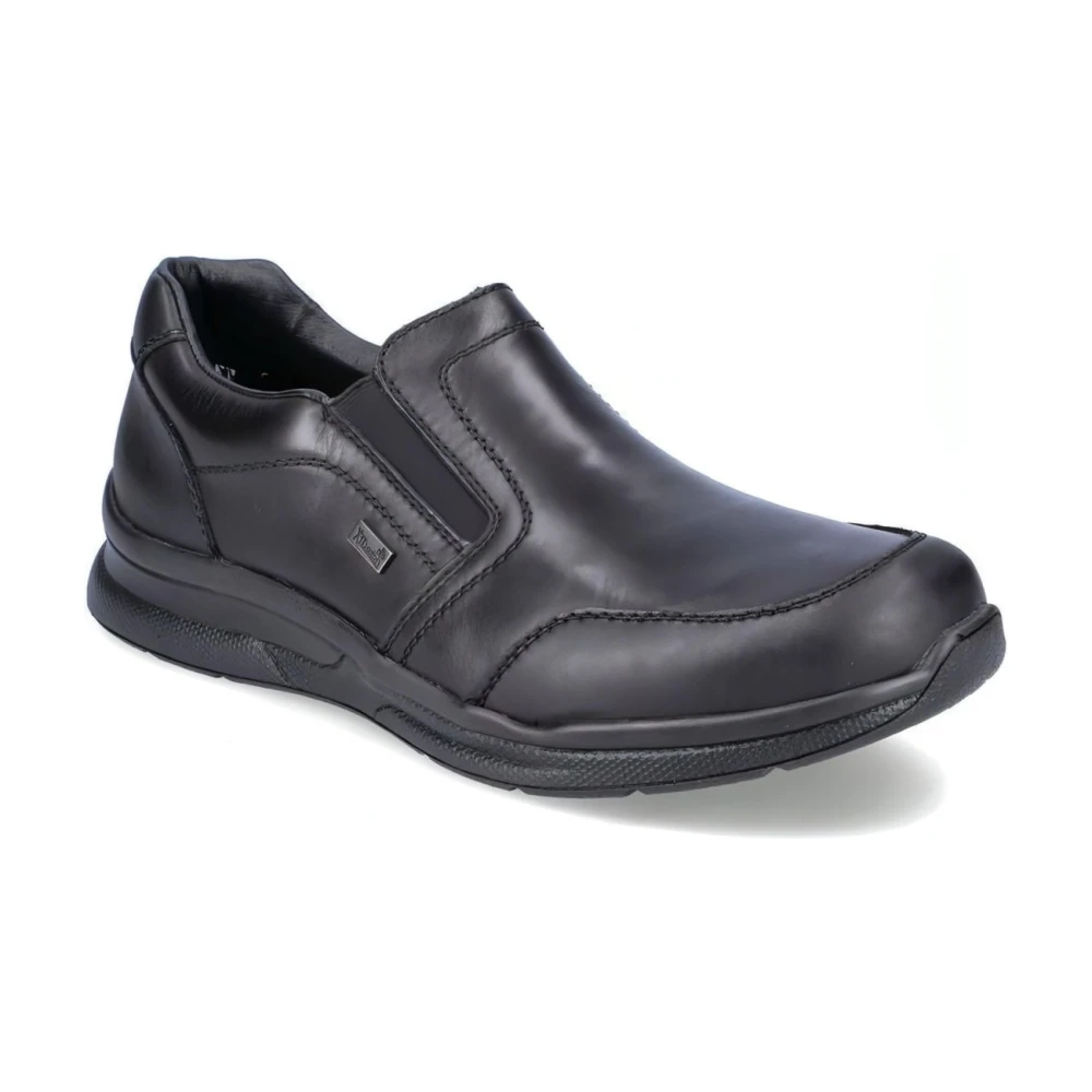 Rieker Men's Black Loafers, 7 Uk, Closed Formal Business Shoes