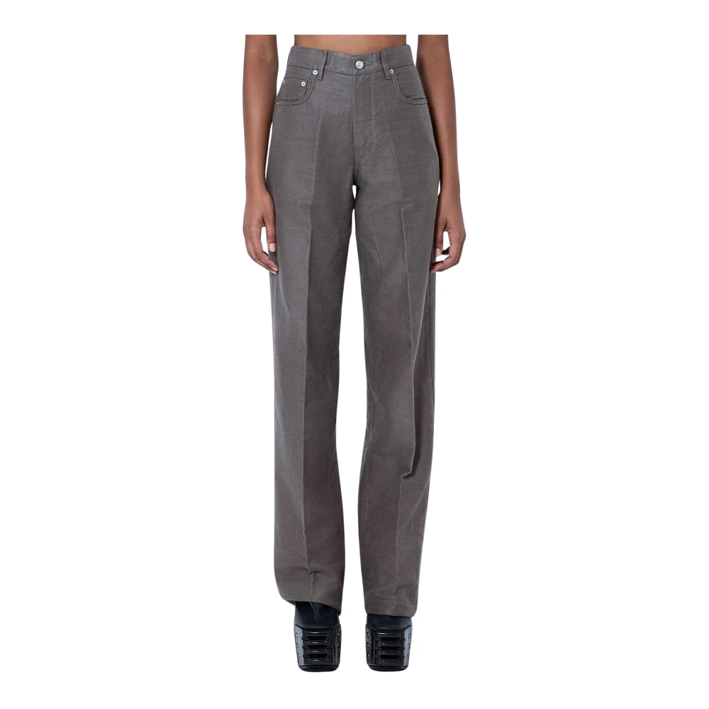 Rick Owens Women's Grey Geth Pants - Woman Pants 28 - Image 2