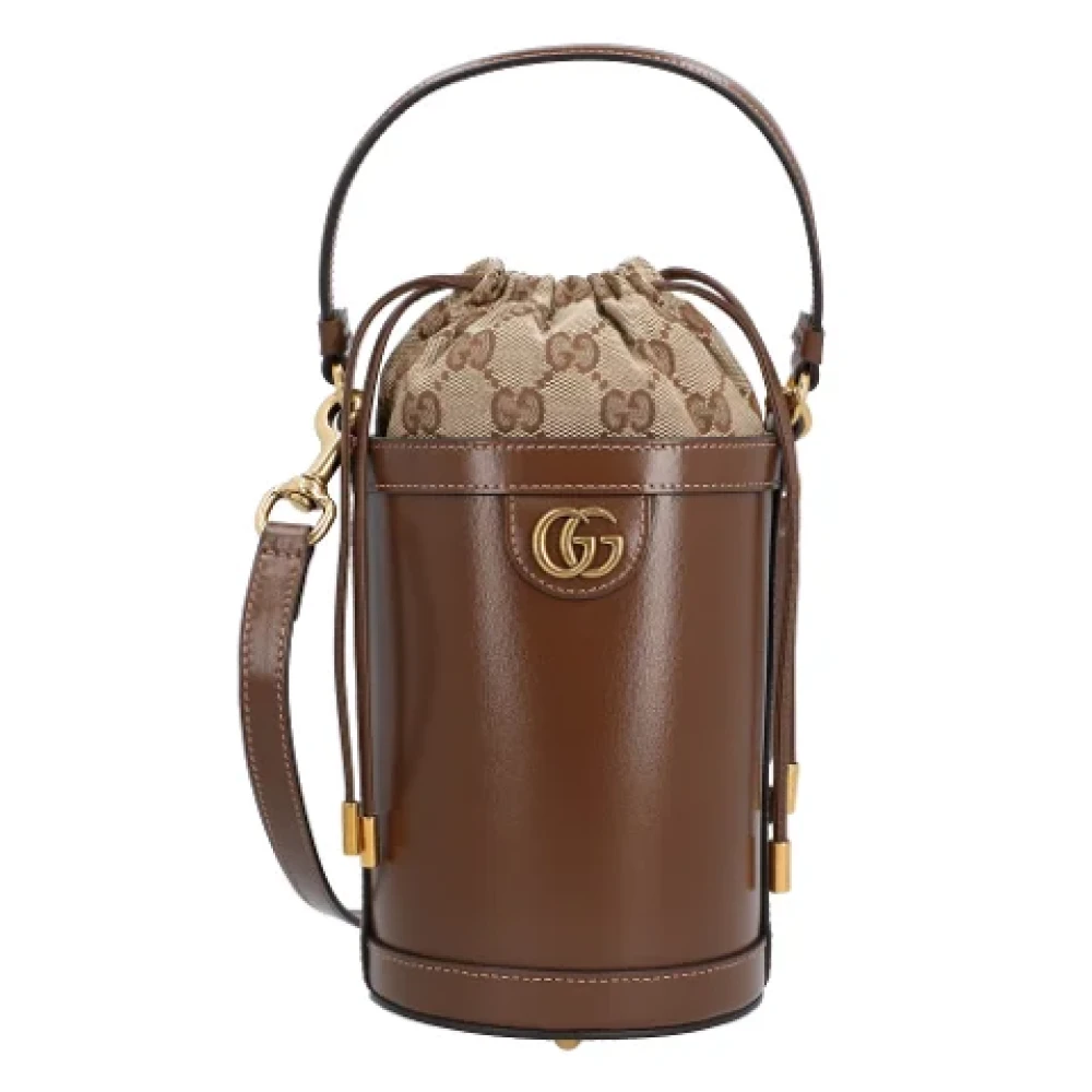 Gucci Mini Bucket Bag Brown, Dam