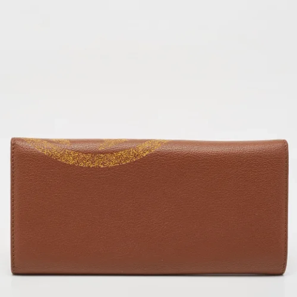 Carolina Herrera Pre-owned Leather wallets Brown Dames