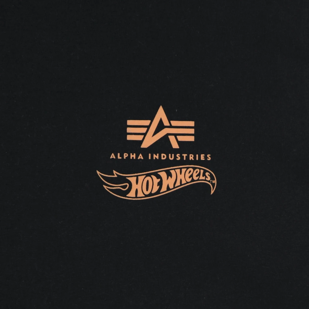 alpha industries Vlamprint Hot Wheels Zwart Tee Black Heren