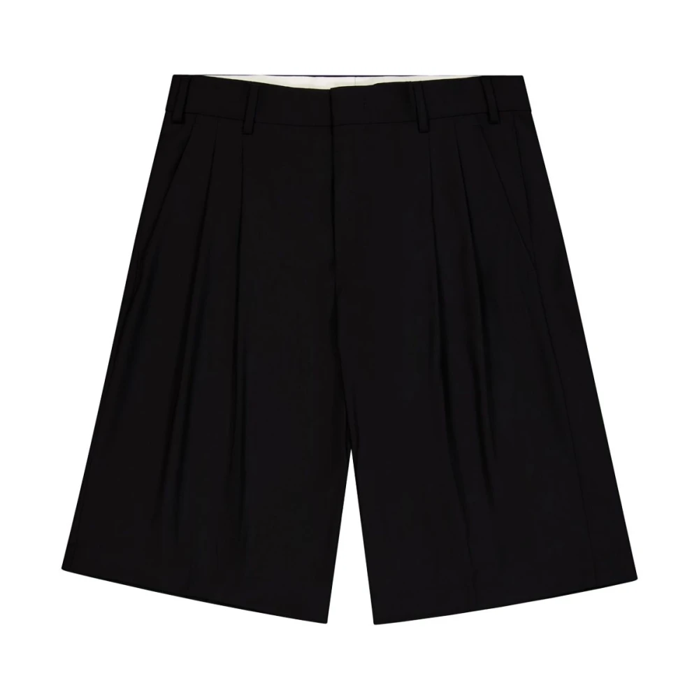 Laneus Zwarte Shorts met Verborgen Sluiting Black Heren