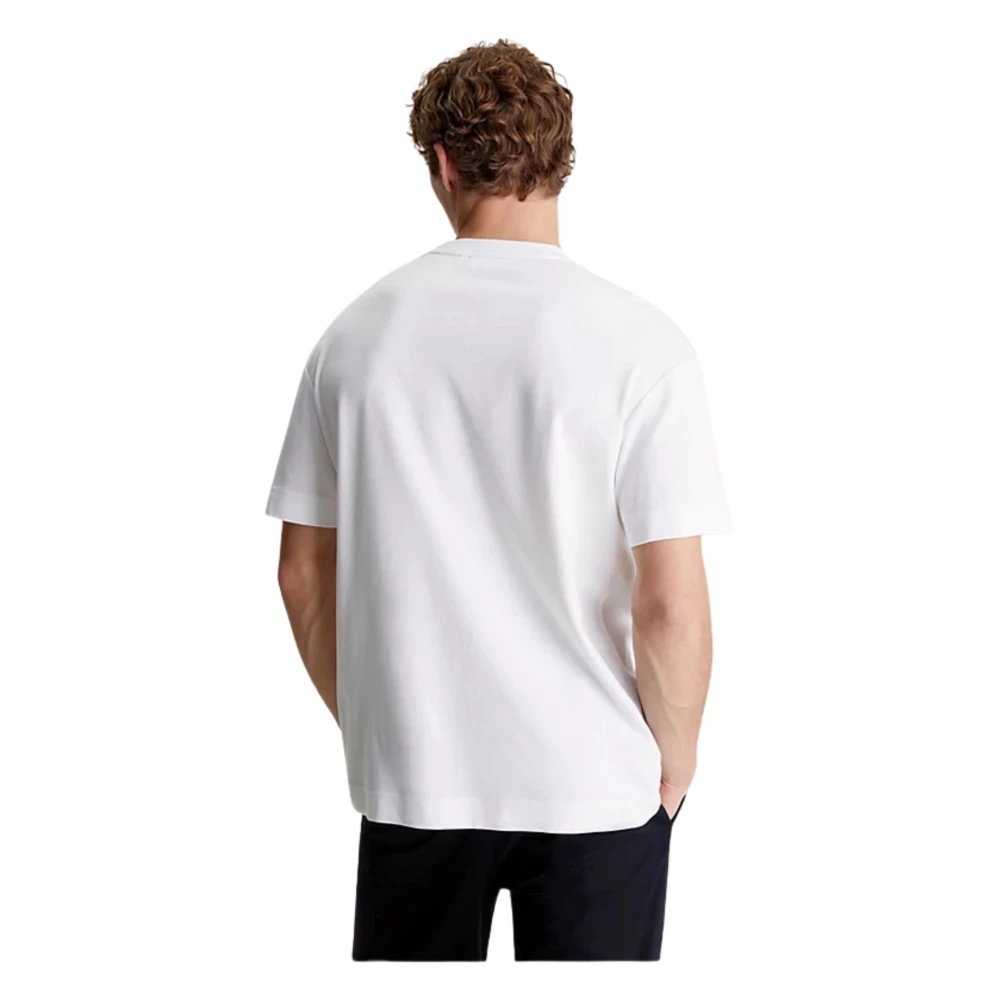 Calvin Klein Moderne en Verfijnde Heren T-shirts en Polos White Heren
