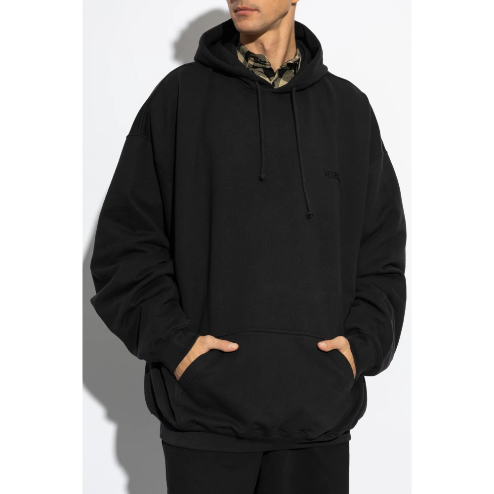 Vetements Sweatshirt met logo Black Heren