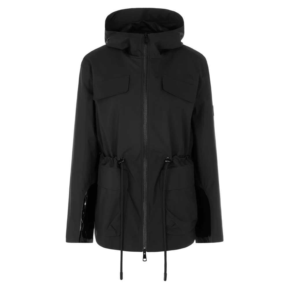 Marc Cain Women's Black Light Jackets, Xl, Outdoor Jacket With Drawstring