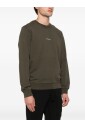 sweatshirt-en-polaire-militaire-vert-a-col-rond