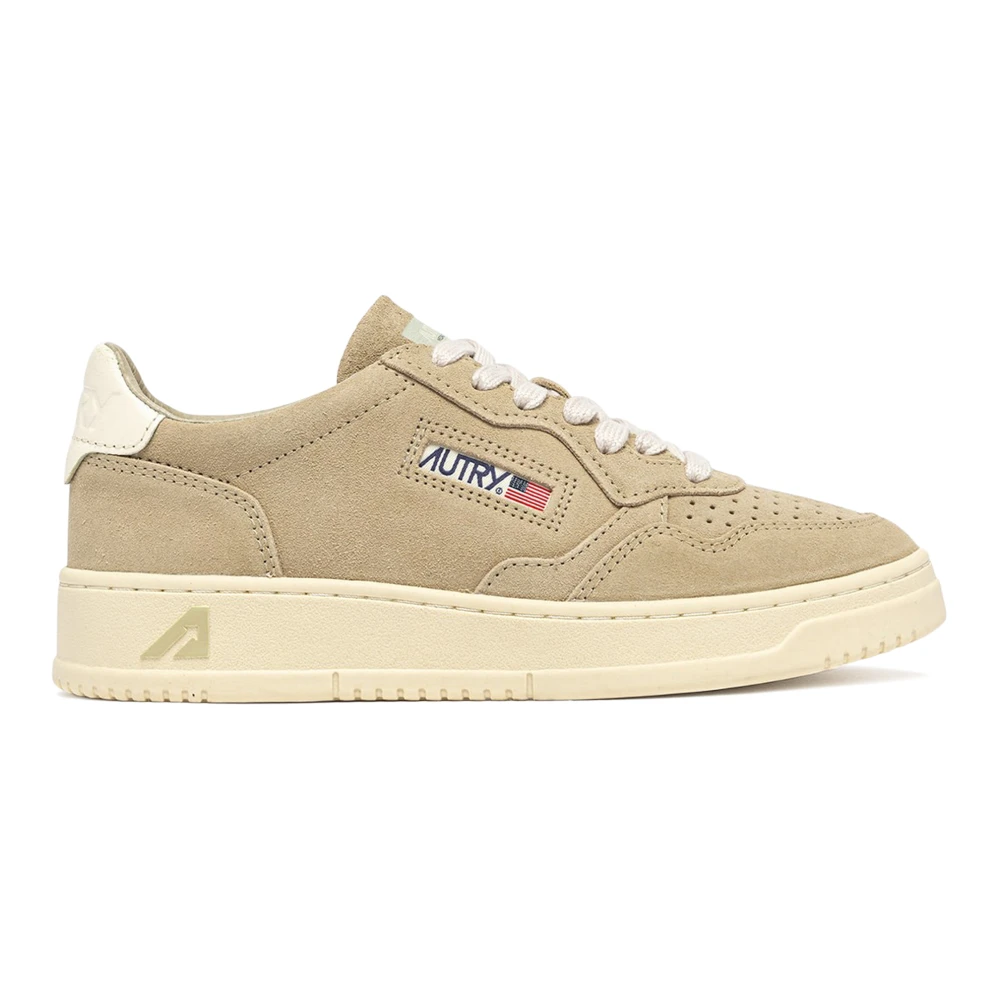 Autry Men's Beige Sneakers, 7 Uk, Medalist Low