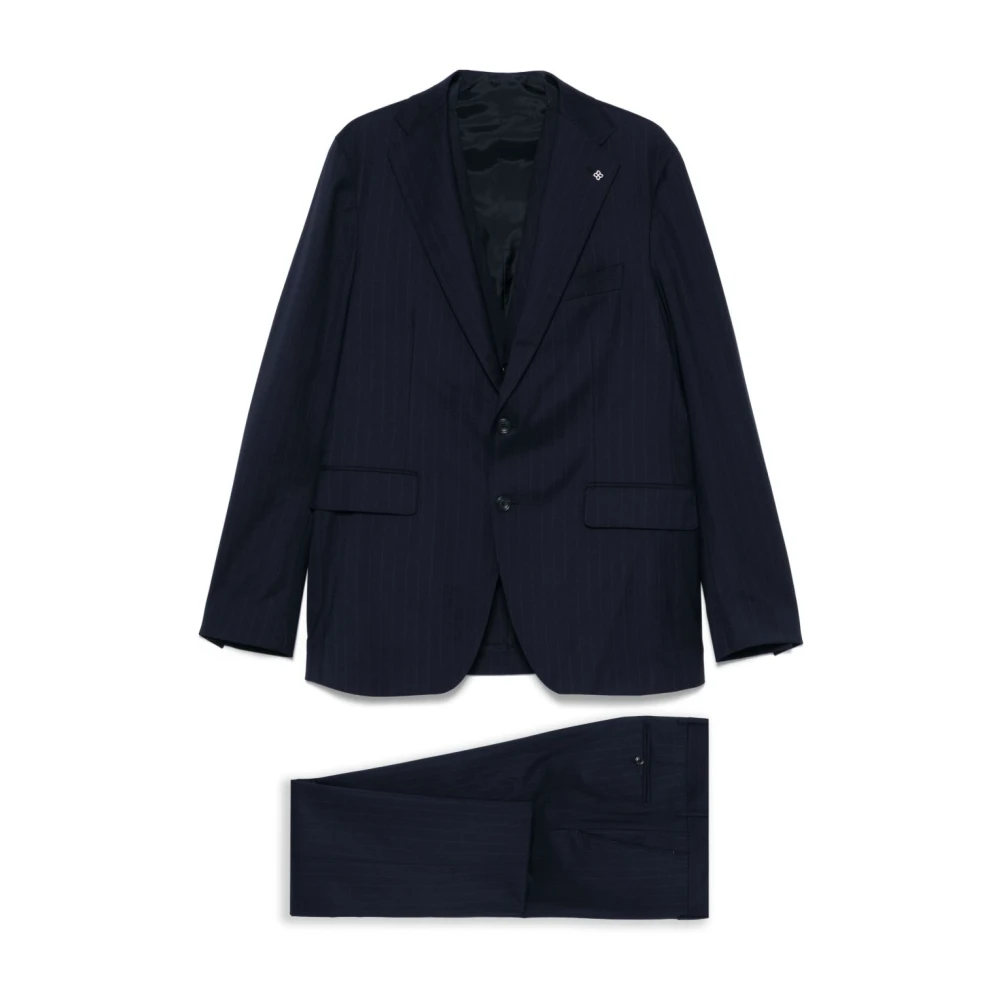 Tagliatore Jurken Blauw Blue Heren