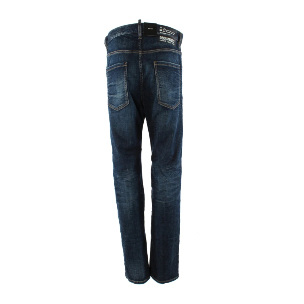 Dsquared2 Slim-fit jeans in klassiek blauw Blue Heren