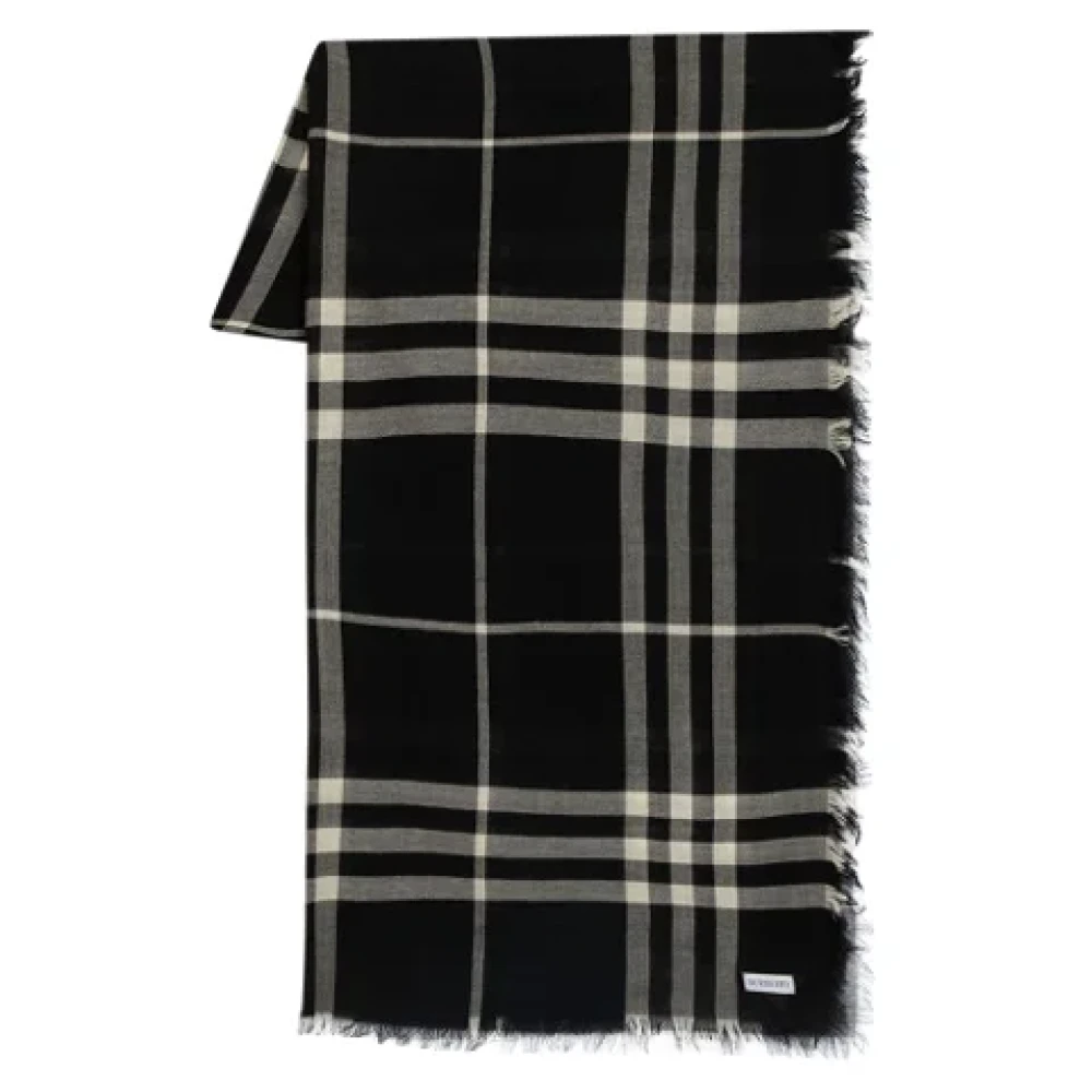 Burberry Wool scarves Black Dames