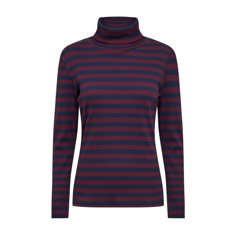 Soyaconcept Gestreepte longsleeve top in blauw Blue Dames