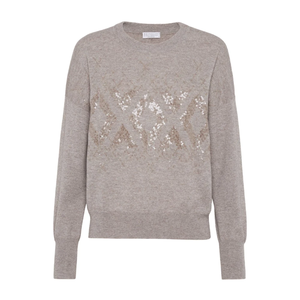 BRUNELLO CUCINELLI Luxe Sweaters Collectie Gray Dames