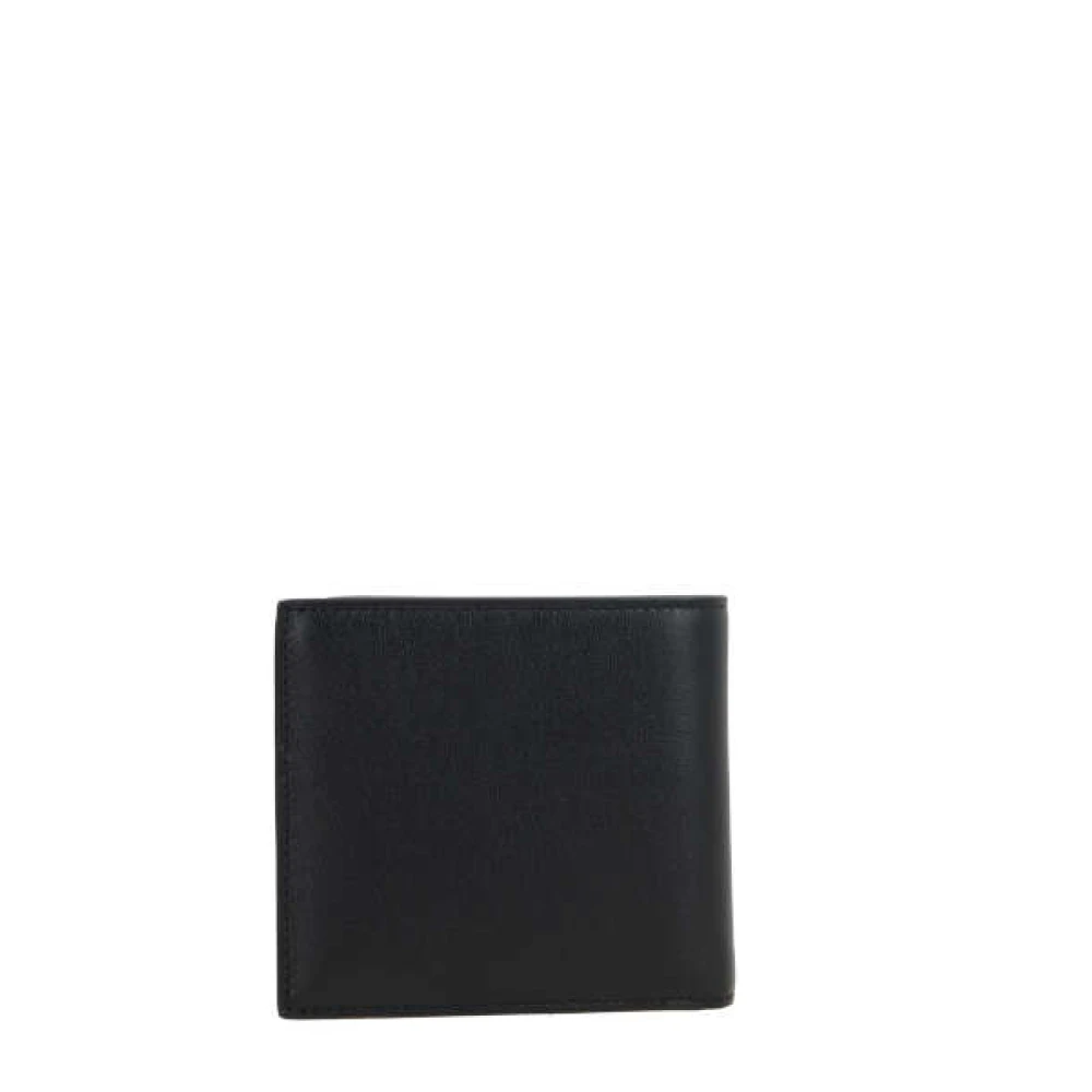 Valentino Garavani Zwarte Leren VLogo Portemonnee Billfold Black Heren