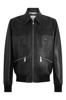 Nappa Leather Bomber Palms