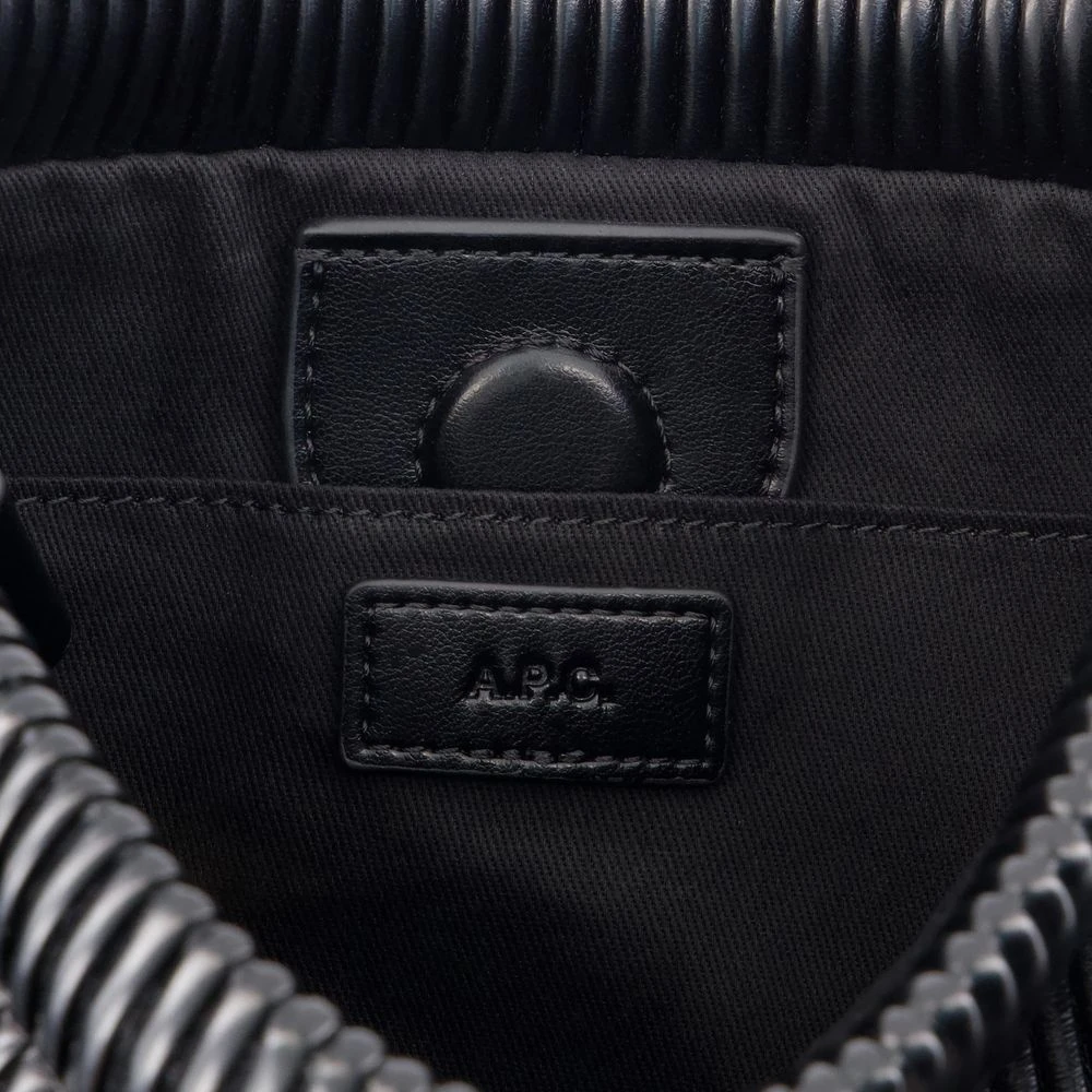 A.p.c. Zwarte Mini Crossbody Synthetische Tas Black Dames