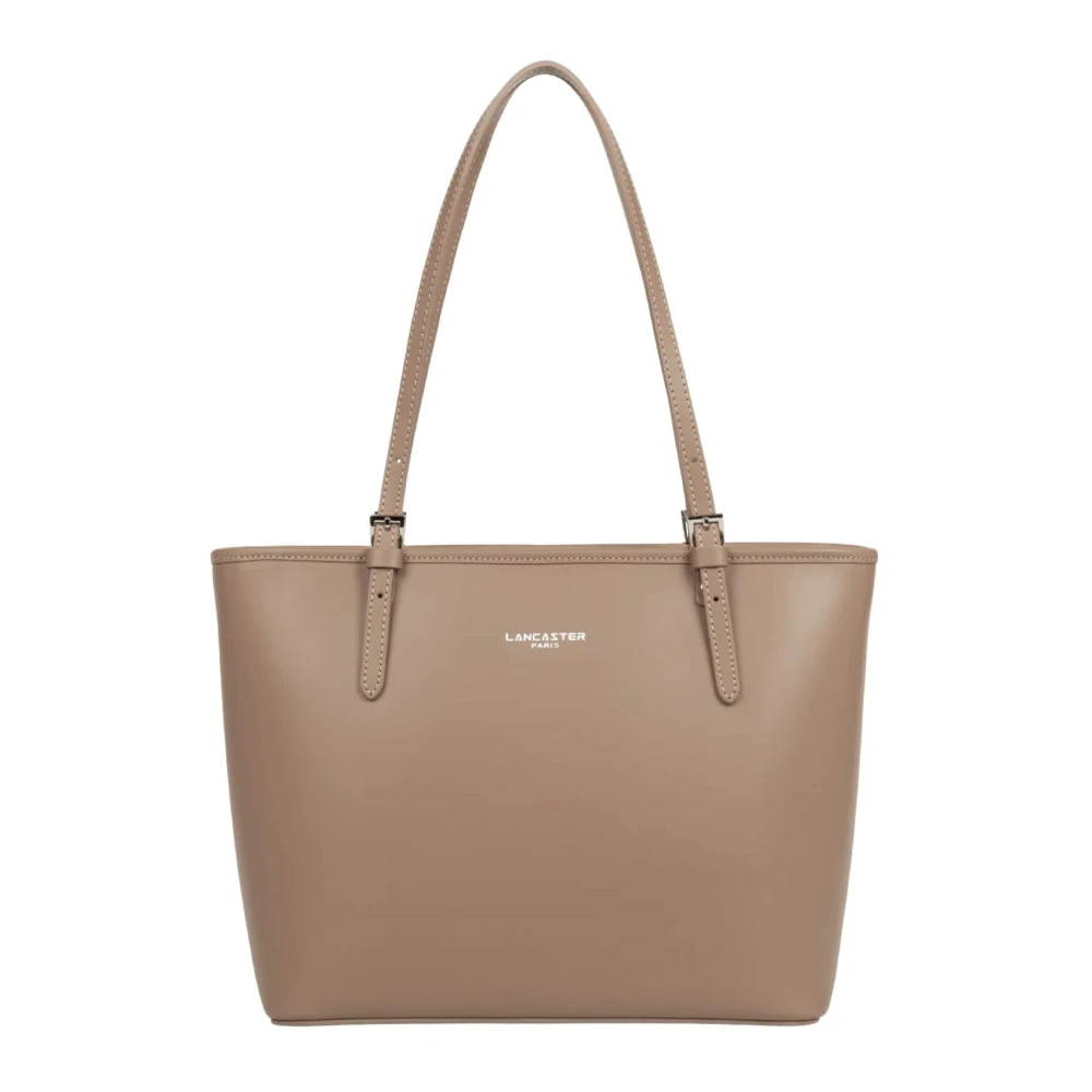 Lancaster Brown Shopping Bags, Female, One Size, Sac Cabas Épaule Zippée M Smooth
