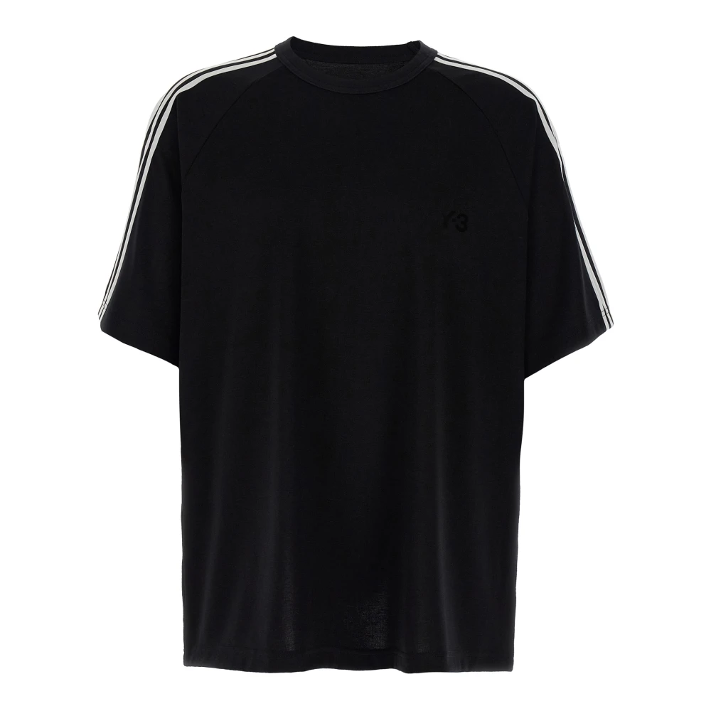 Y-3 Men's Black 3-Stripes Wire T-Shirt - T-Shirts - S - Tops