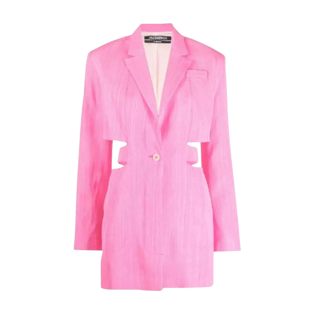 Jacquemus Rosa Blazer med Midjebälte Pink, Dam