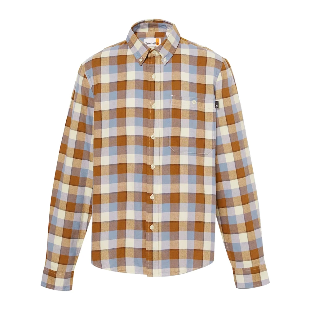 Timberland Donkergele Geruite Herenoverhemd Multicolor Heren