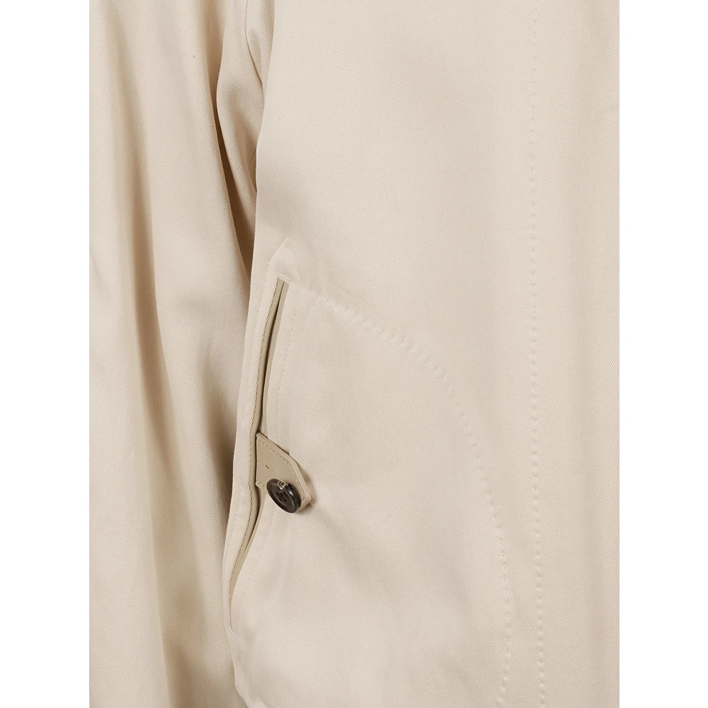Tom Ford Hazed Gabardine Bomber Coat White Heren