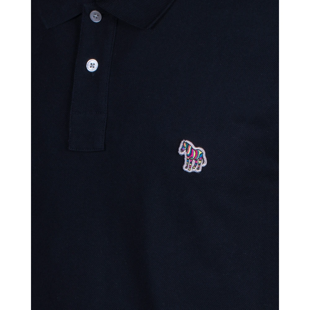 PS By Paul Smith Zebra Logo Korte Mouw Polo Shirt Black Heren