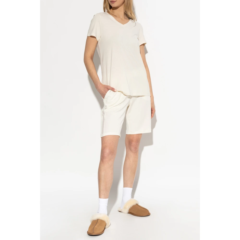 Hanro T-shirt Sleep & Lounge Beige Dames