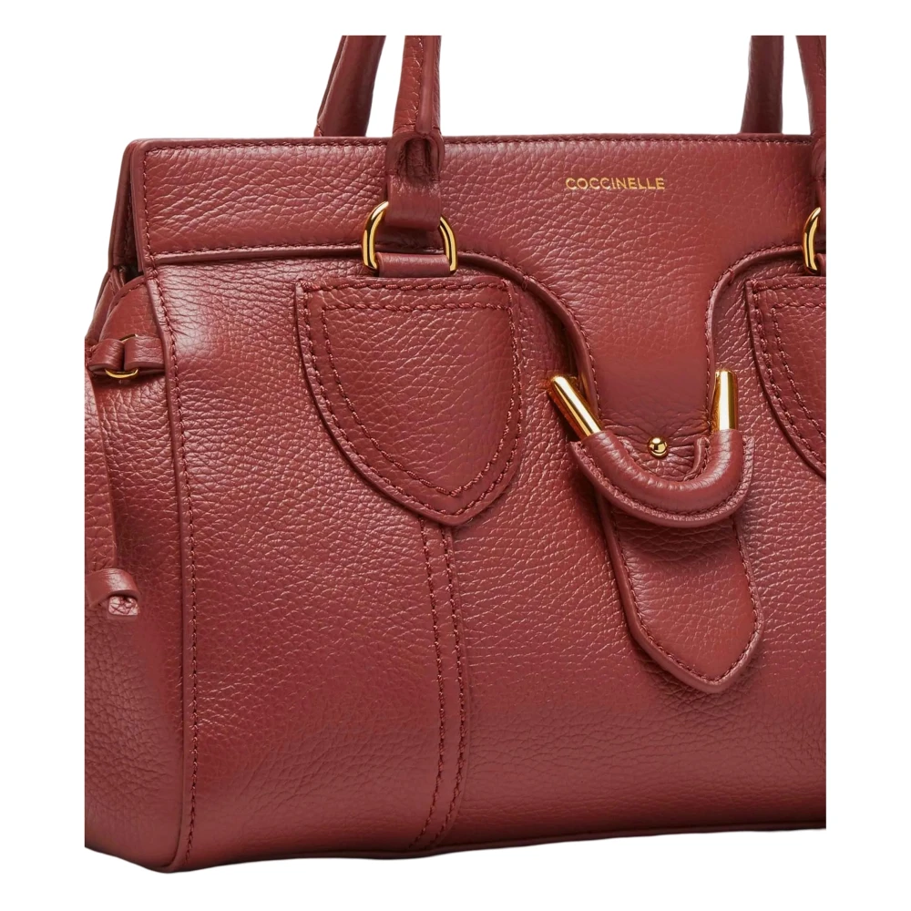 Coccinelle Leren handtas met verstelbare band Brown Dames