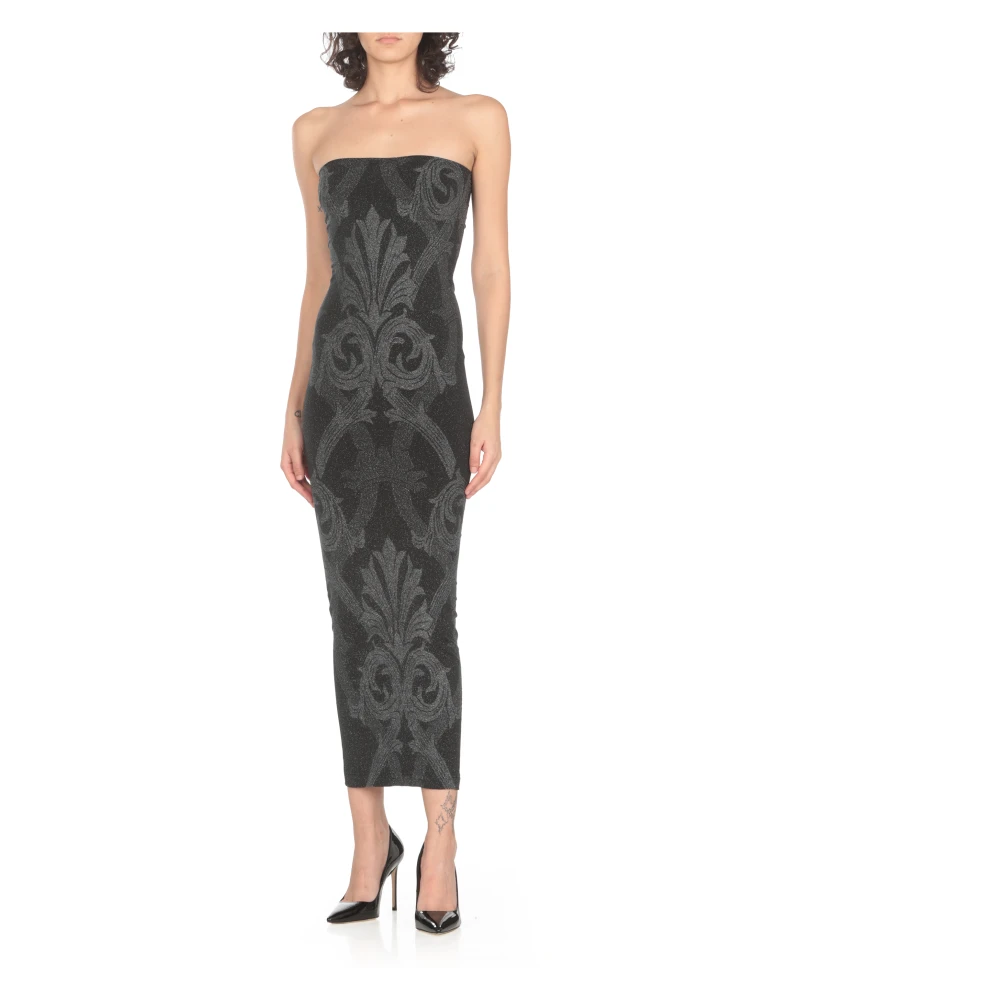 Wolford Zwarte mouwloze jurk met hartvormige halslijn Black Dames