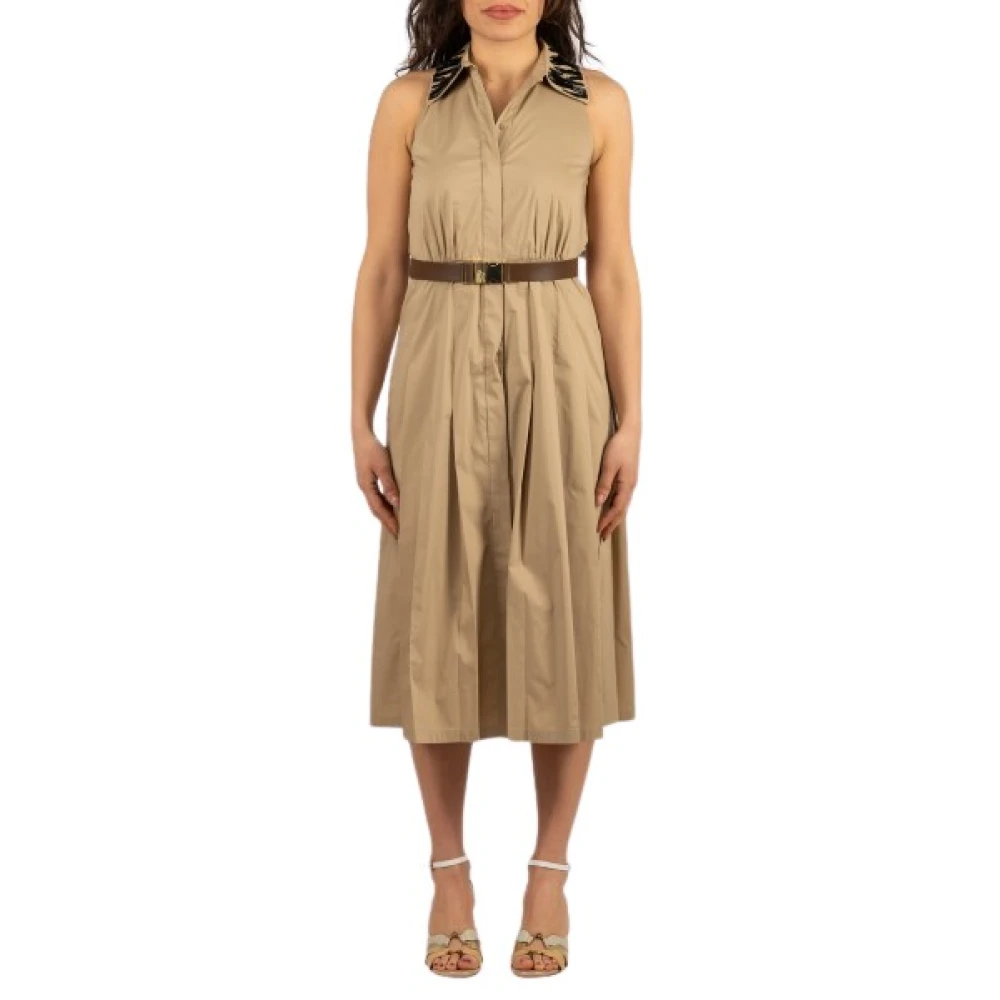 Max Mara Studio Damen Beige Kleider, Xsgröße: