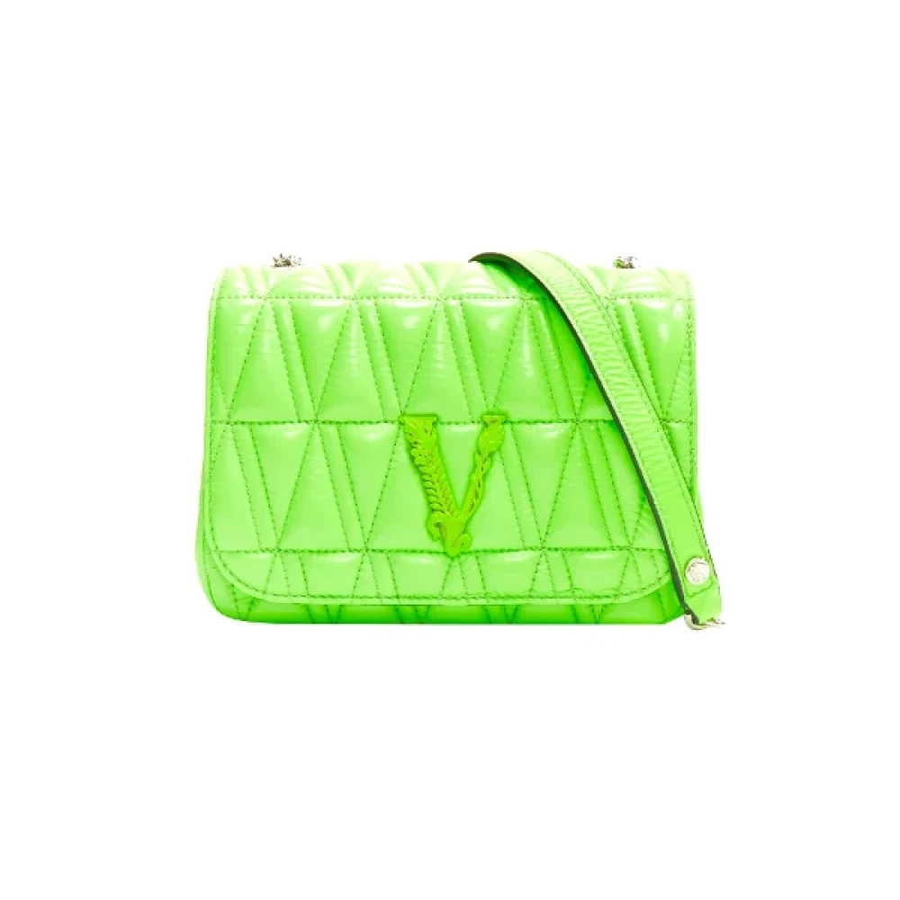 Versace Leather crossbody-bags Green Dames