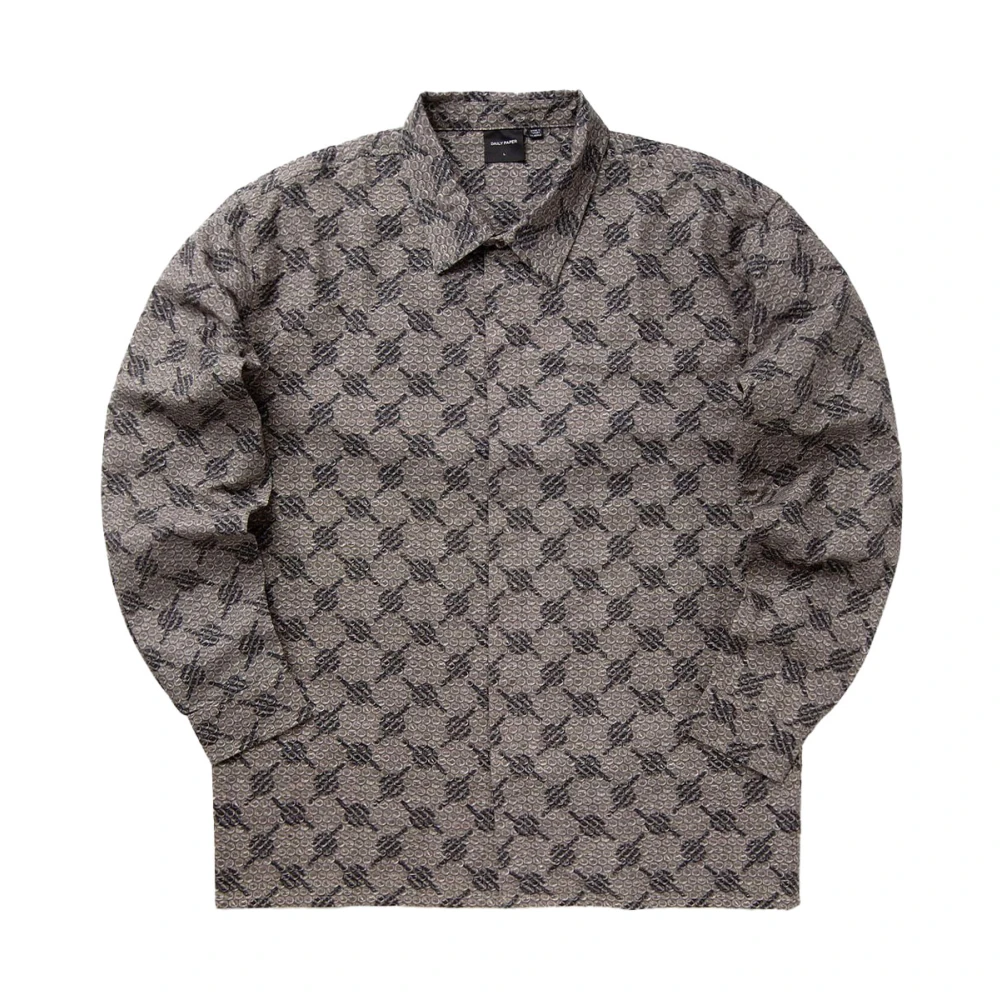 Daily Paper Bubblewrap Envelop Shirt Gray Heren