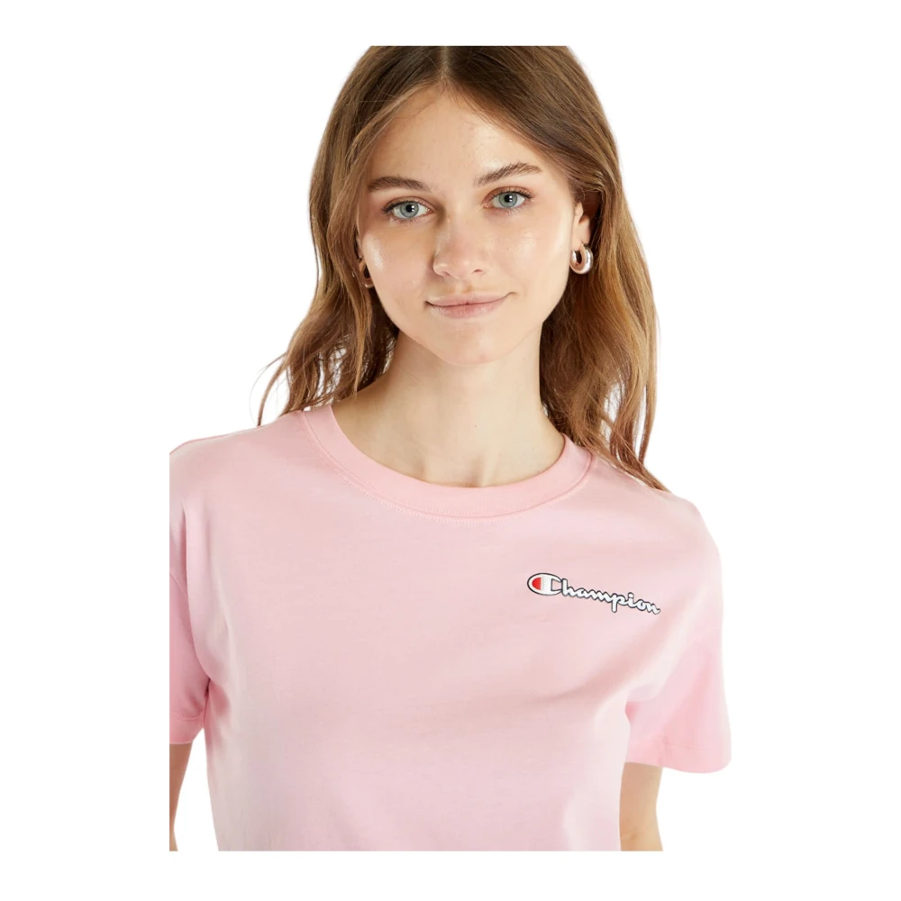 Champion Korte Mouw T-shirt Pink Dames