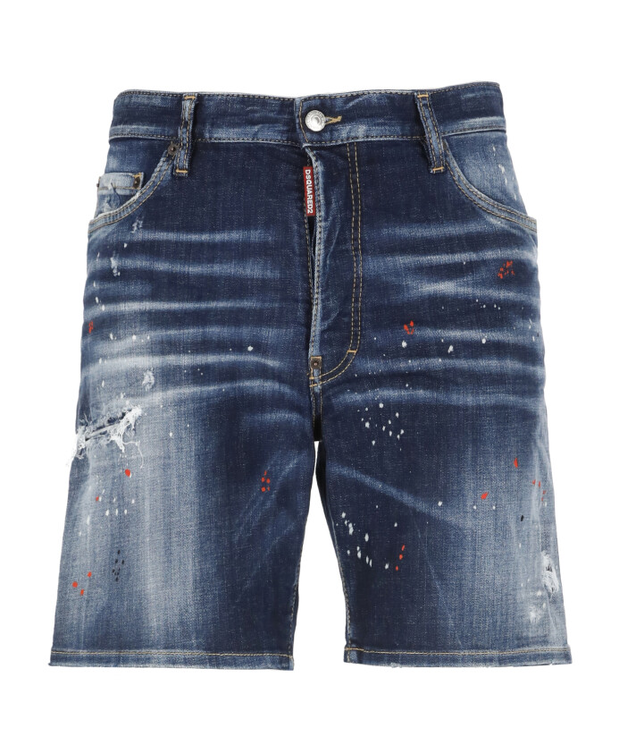 short-en-coton-bleu-avec-details-uses