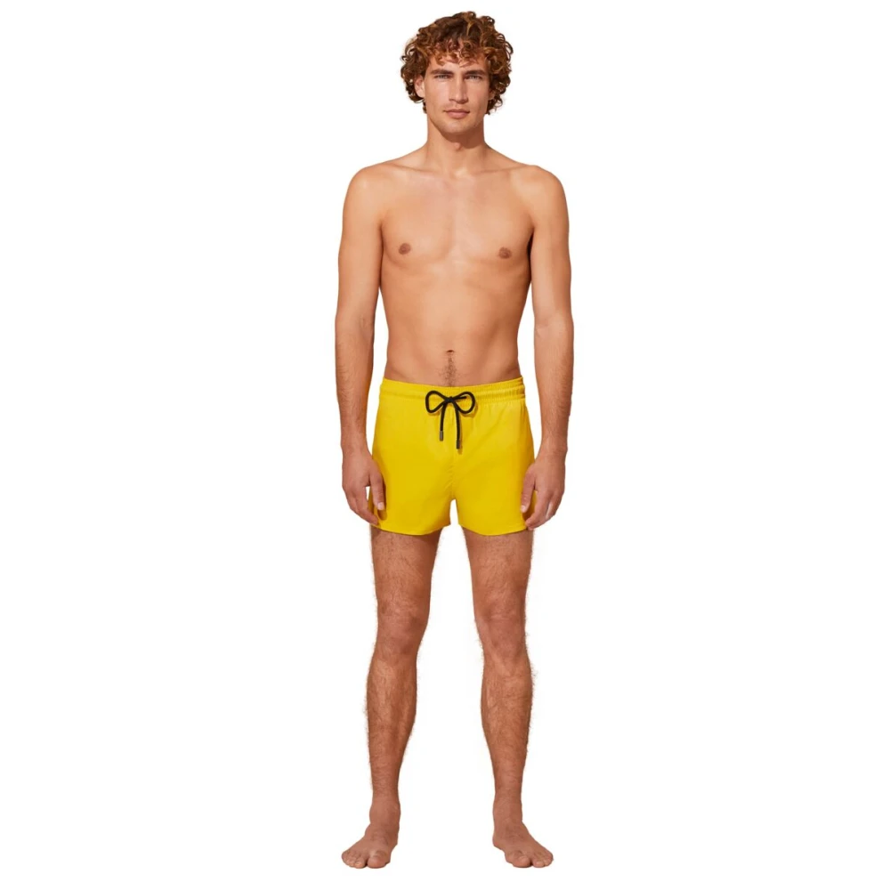 Vilebrequin Heren Stretch Zwembroek Yellow Heren