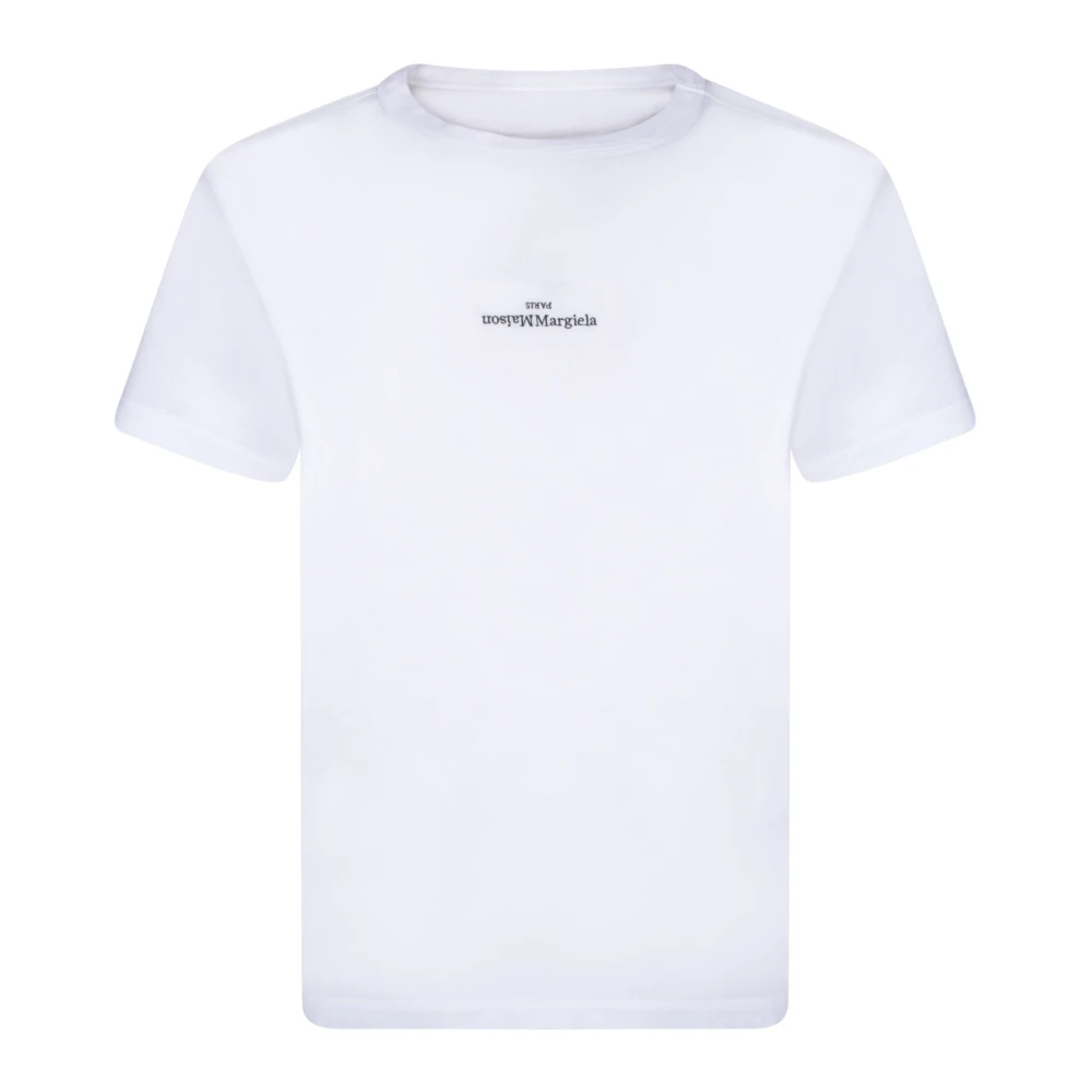 Maison Margiela Hombre Blanco Camisetas, Talla: L