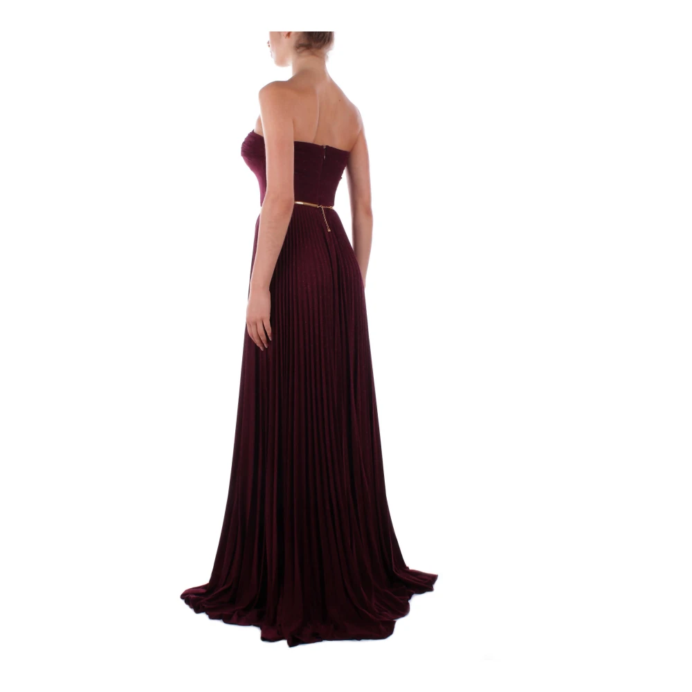 Elisabetta Franchi Red Carpet Jurken met Ritssluiting Red Dames