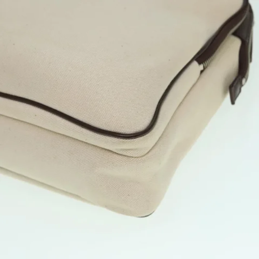 Burberry Vintage Pre-owned Canvas handbags Beige Dames