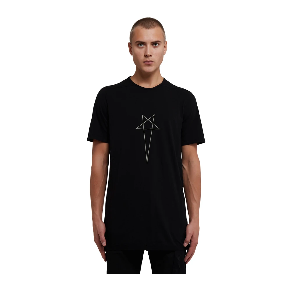 Rick Owens Dark Shadow T-Shirt van katoen met logo Black Heren